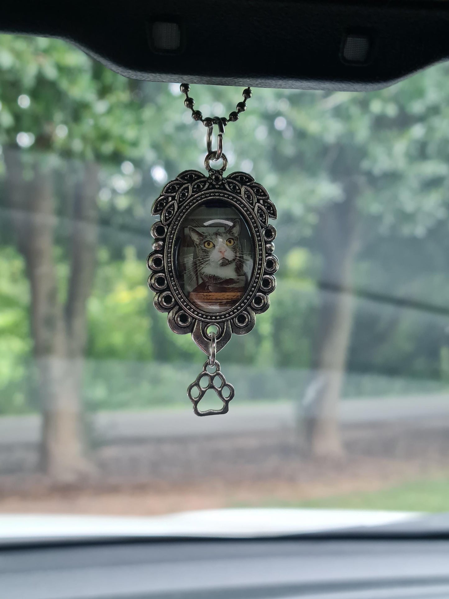 Pet Memorial Rearview Mirror Charm ~ Memorial Car Charm~ In Loving Memory Charm ~ In Memory Charm for Rearview Mirror ~ Pet Bereavement Gift