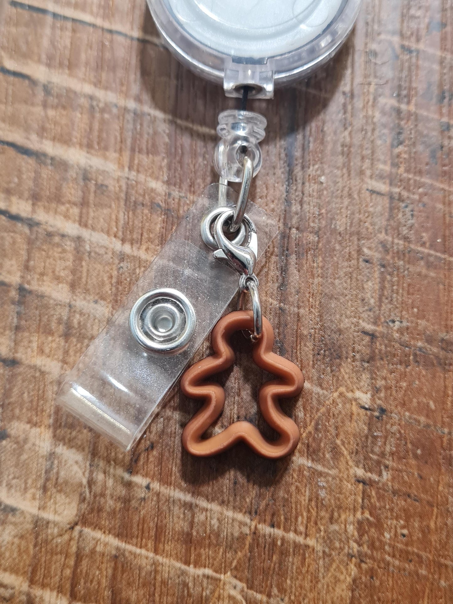 Christmas Cookie Cutter ~ ID Badge Reel Charm ~ Custom Made Charms ~ Badge Buddy ~ Badge Accessories ~ Work Badge Charm~ Cookie Cutter Charm