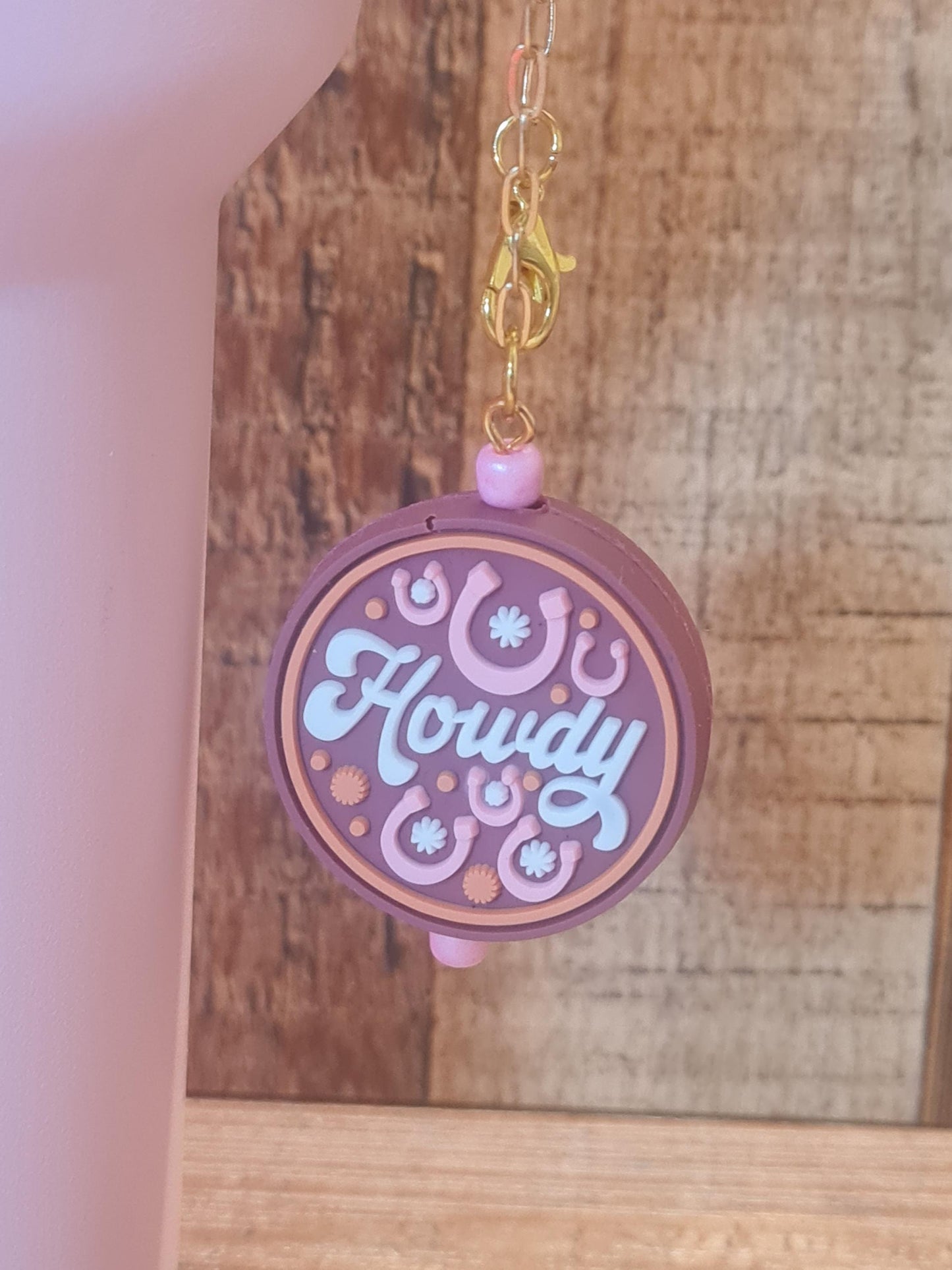 Howdy Tumbler Charm ~ Stanley Cup Charm ~ Custom Made Charms ~ Cup Charm ~ Cup Handle Charm ~ Cowboy ~ Cowgirl ~ Cup Accessory