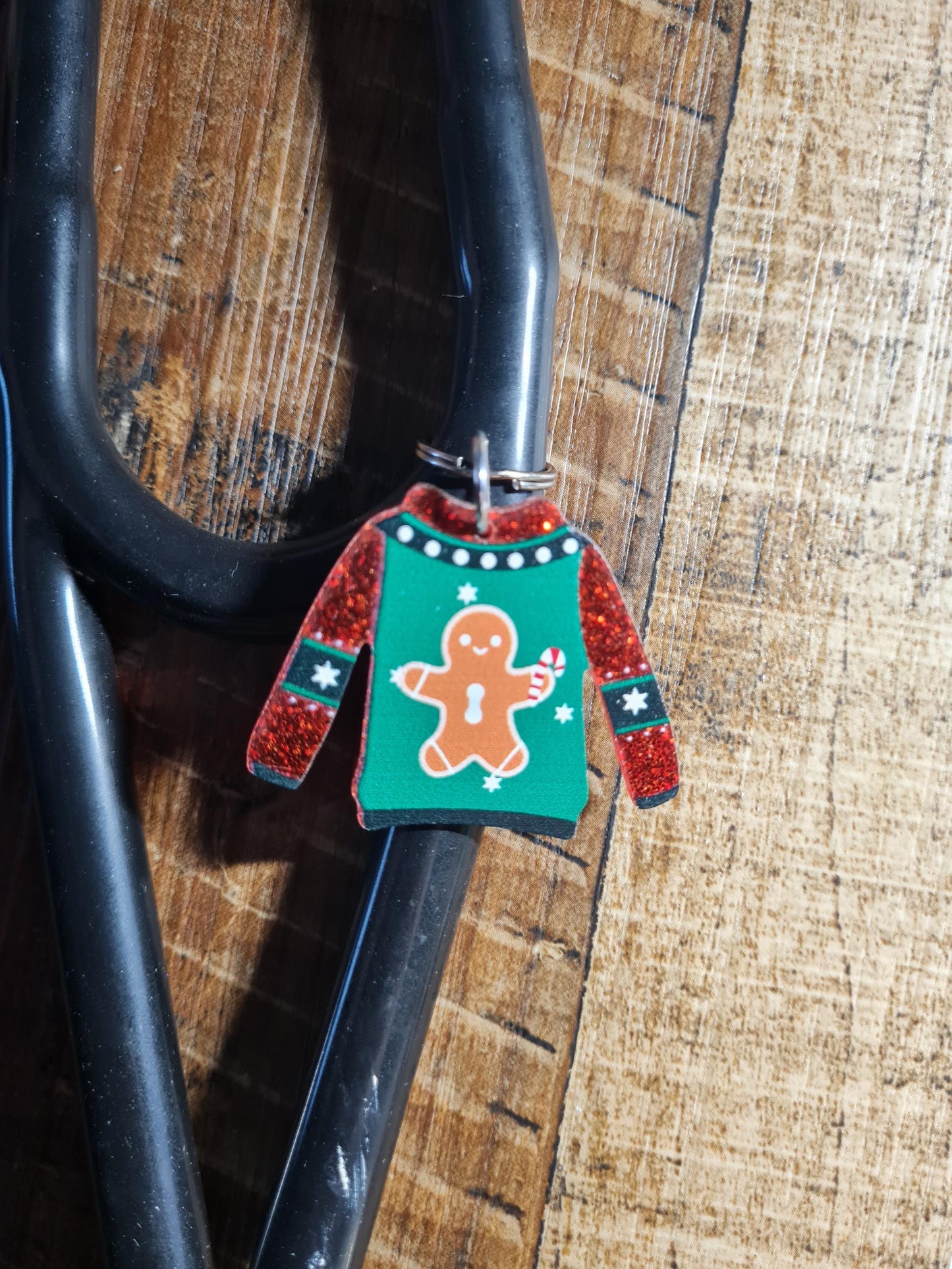Ugly Christmas Sweater Stethoscope Charm ~ RN Charm ~ Medical Stethoscope Charm ~ Stethoscope Tag ~OT~ PT ~ Christmas Charm ~ Sweater Charm