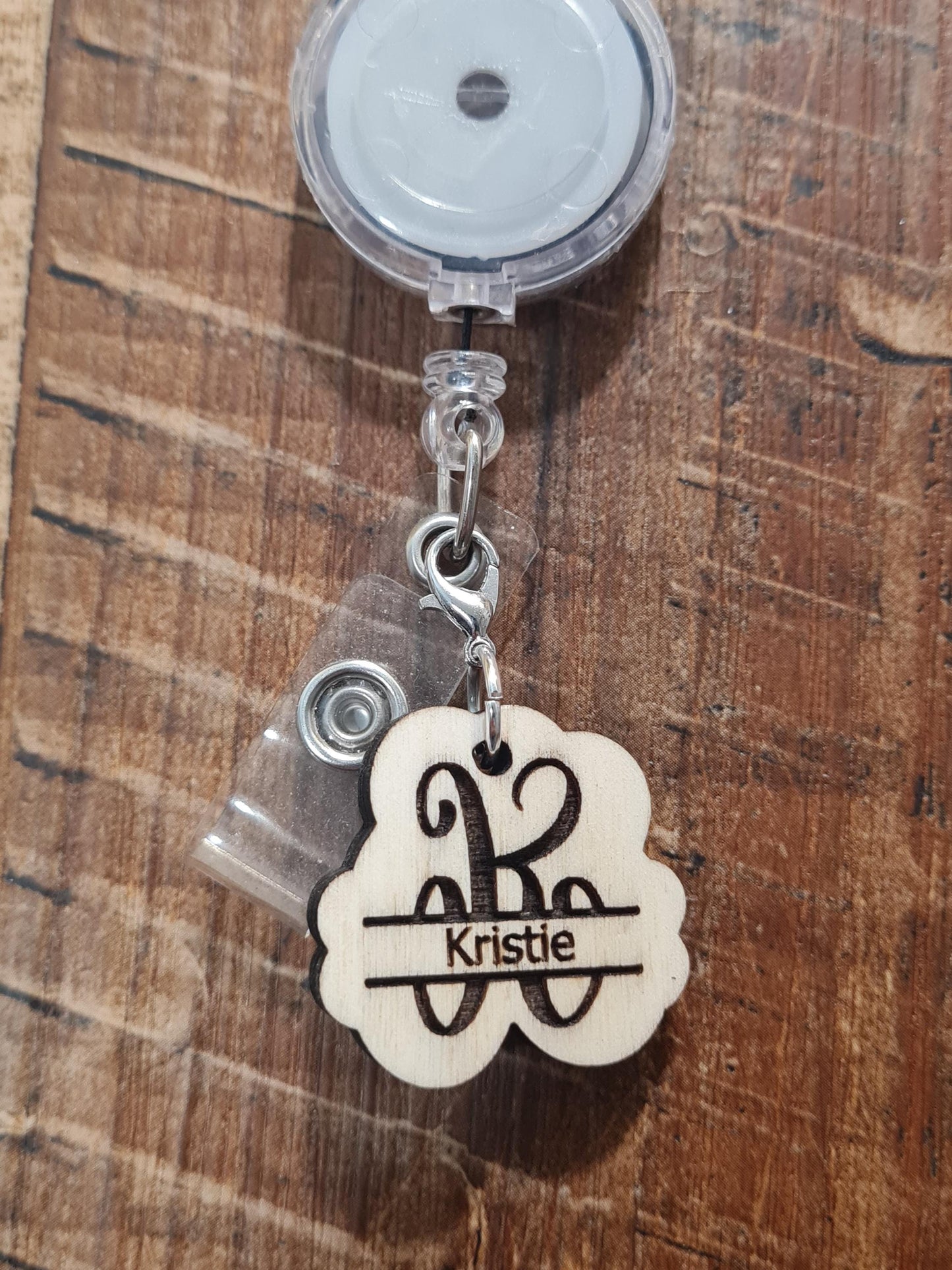 Personalized ID Badge Charm ~ ID Badge Reel Charm ~ Custom Made Charms ~ Badge Buddy ~ Badge Accessories ~ Work Badge Charm