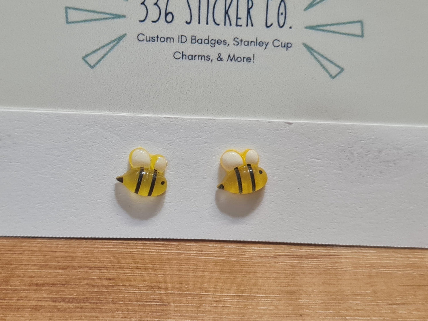 Honey Bee Earrings ~ Earrings ~  Honey Bee ~ Fun Earrings ~ Fall Earrings ~ Kids Earrings ~ Stud Earrings ~ Bee Earrings