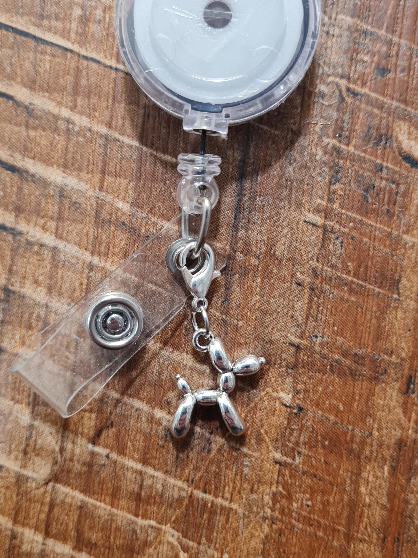 Balloon Animal ~ ID Badge Reel Charm ~  Badge Buddy ~ Badge Accessories ~ Work Badge Charm  ID Badge Charm ~ Balloon Animal Badge Charm
