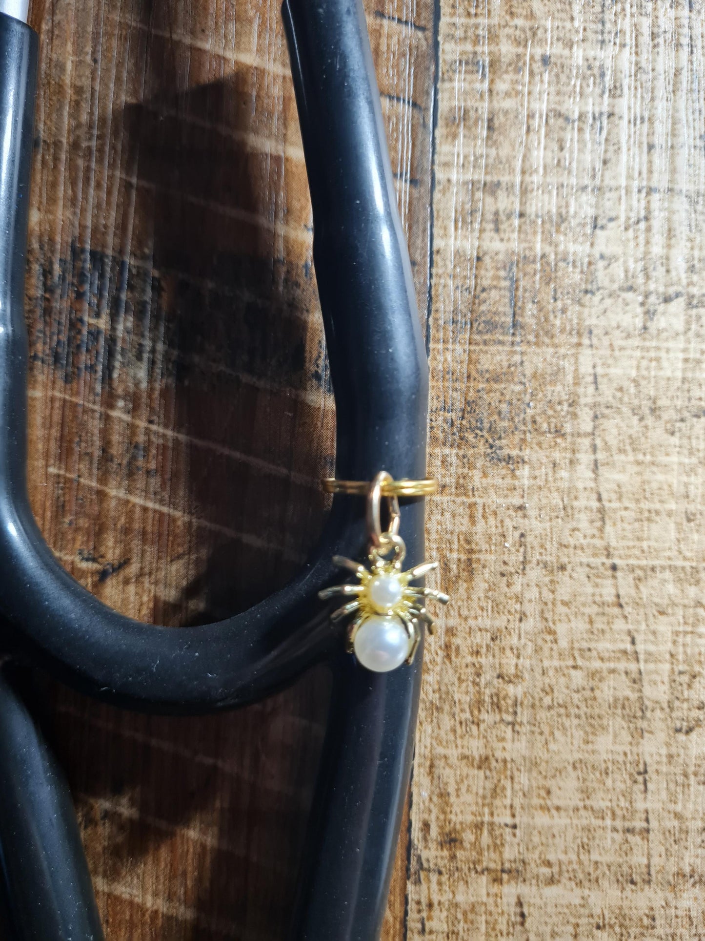 Spider Stethoscope Charm - Spooky Arachnid Medical Accessory for Nurses, Doctors, and Vet Techs - Halloween Stethoscope ID Tag