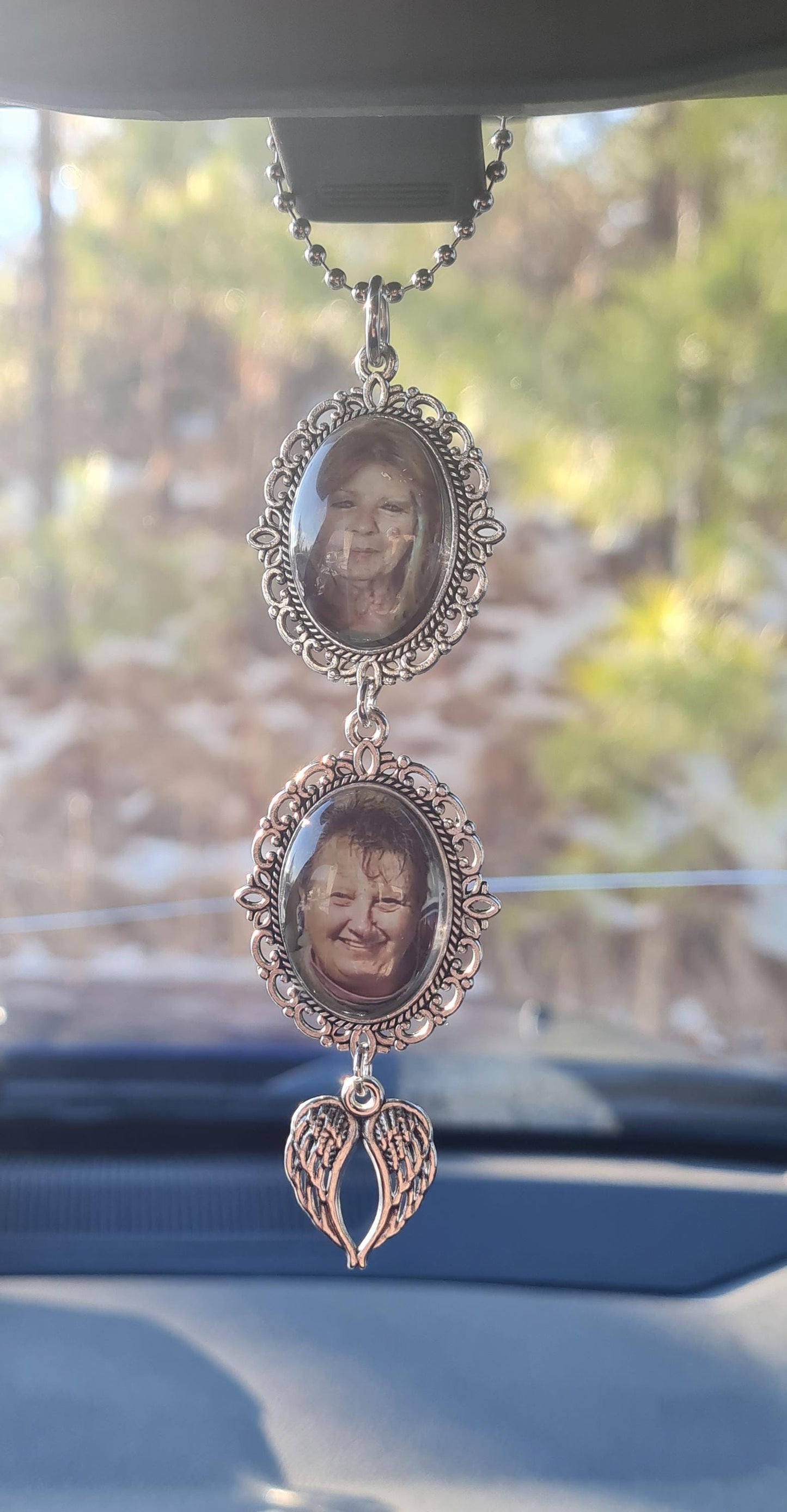 Rearview Mirror Memorial Charm - "Always With You" Car Hanging Ornament - Bereavement & Sympathy Gift for Loss of Loved One