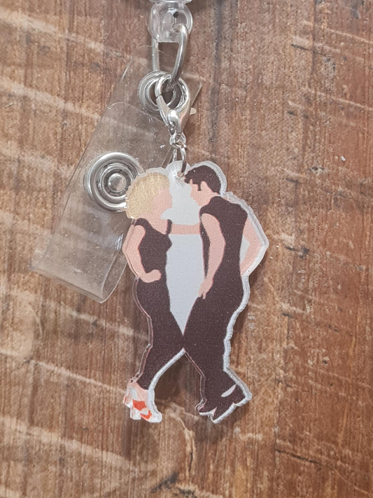 Dancing Couple Charm ~ ID Badge Reel Charm ~ Custom Made Charms ~ Badge Accessories ~ Work Badge Charm ~ Tell Me About It Stud Charm