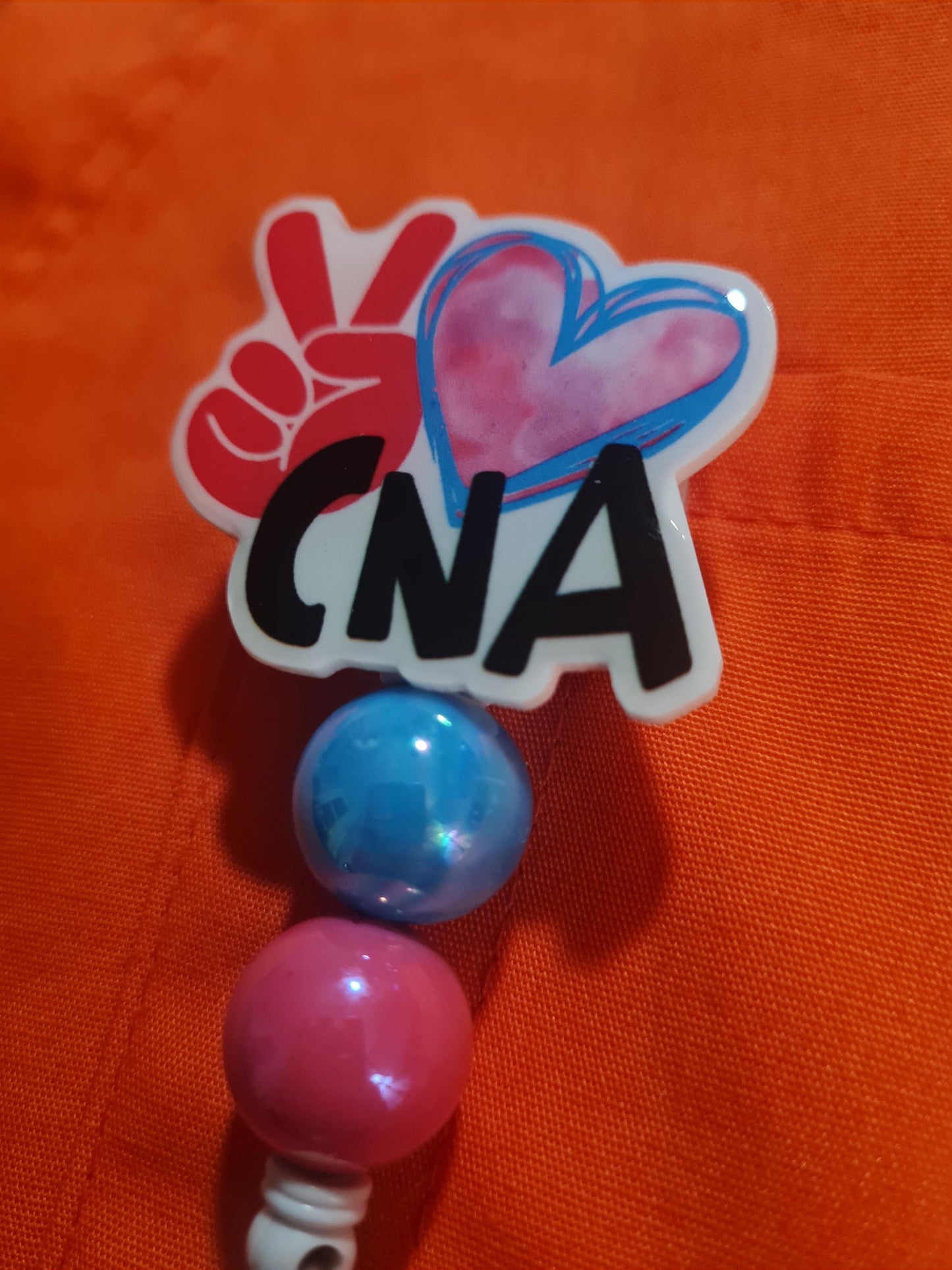 CNA Badge Reel ~ ID Badge Reel ~ Health Care Badge Reel~Medical Badge Reel~ Certified Nurse Assistant Badge Reel ~ Peace Love CNA Badge Reel