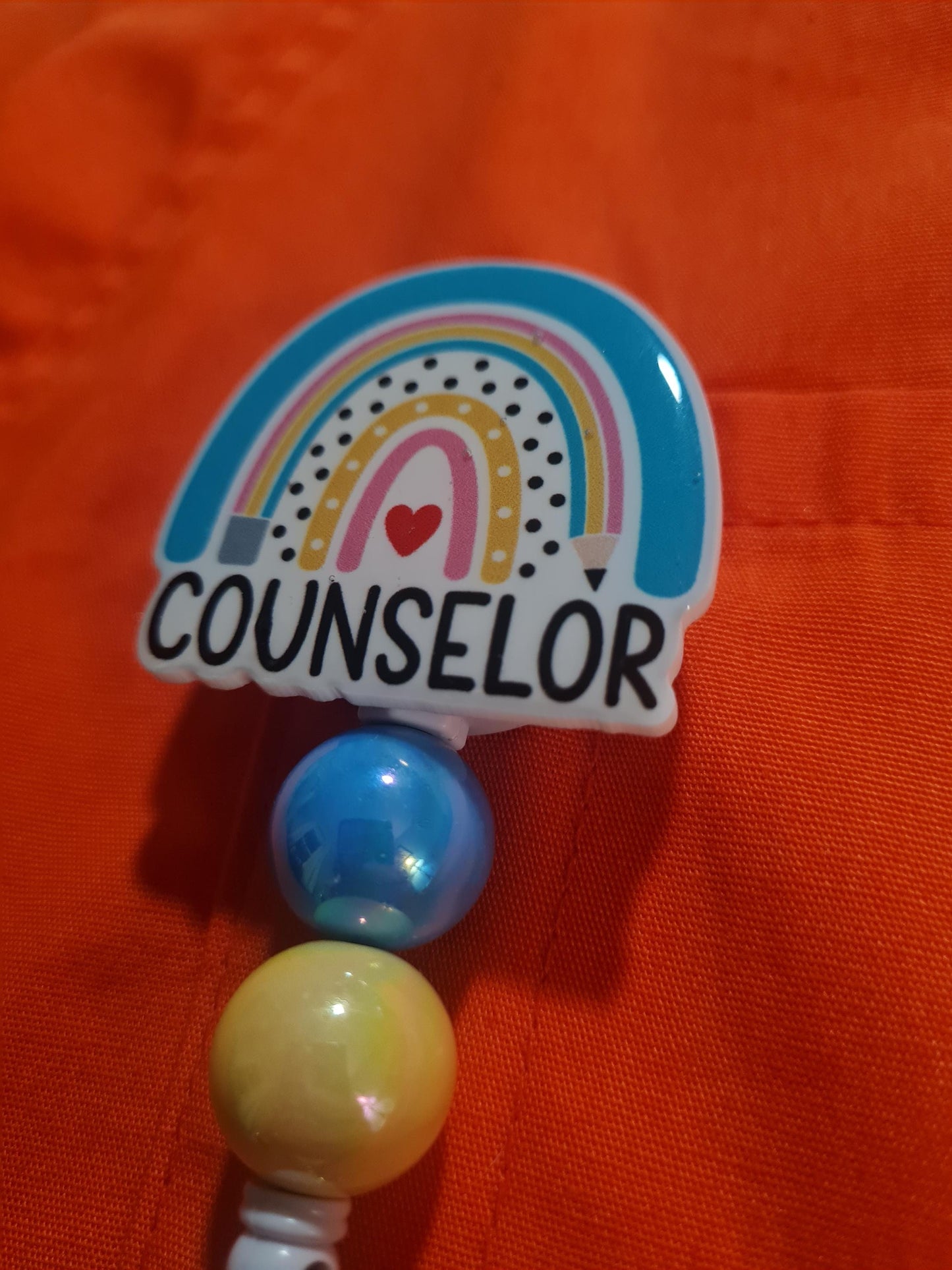 Counselor  Badge Reel ~ ID Badge Reel ~ School Badge Reel ~ Work Badge~ Badge Reel ~ School Counselor Work Badge Reel