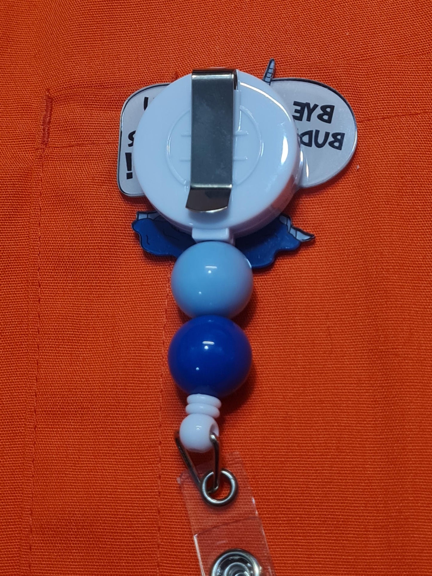 Bye Buddy! Badge Reel ~  Health Care Badge Reel ~ Work Badge ~ Medical Badge Reel ~ Narwhal Badge Reel ~ Narwhal Christmas Movie Badge Reel
