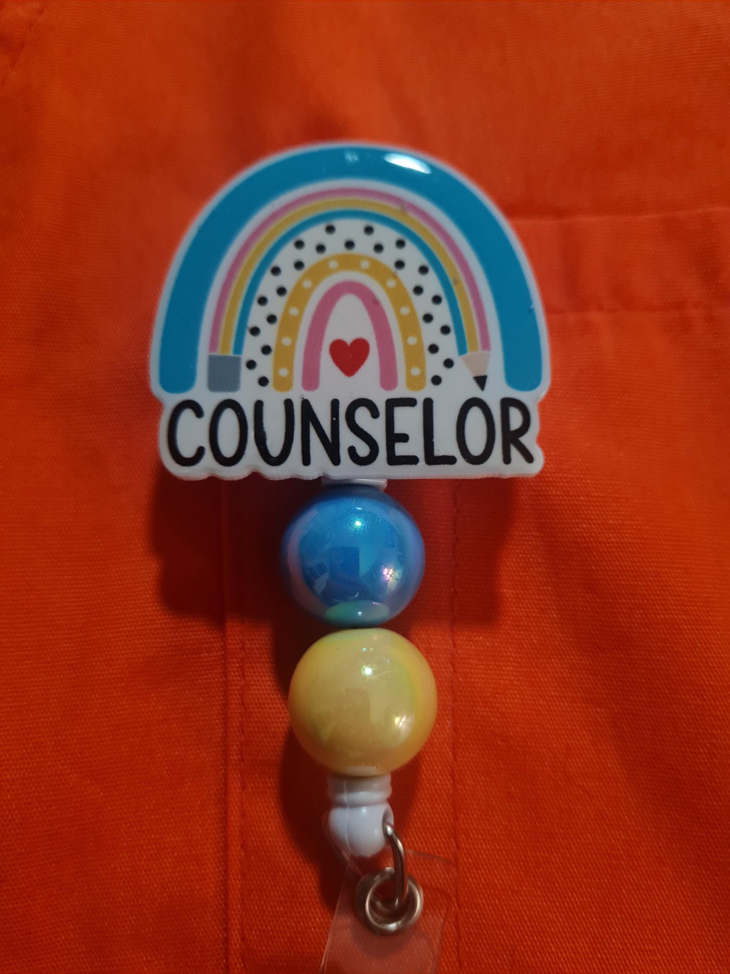 Counselor  Badge Reel ~ ID Badge Reel ~ School Badge Reel ~ Work Badge~ Badge Reel ~ School Counselor Work Badge Reel