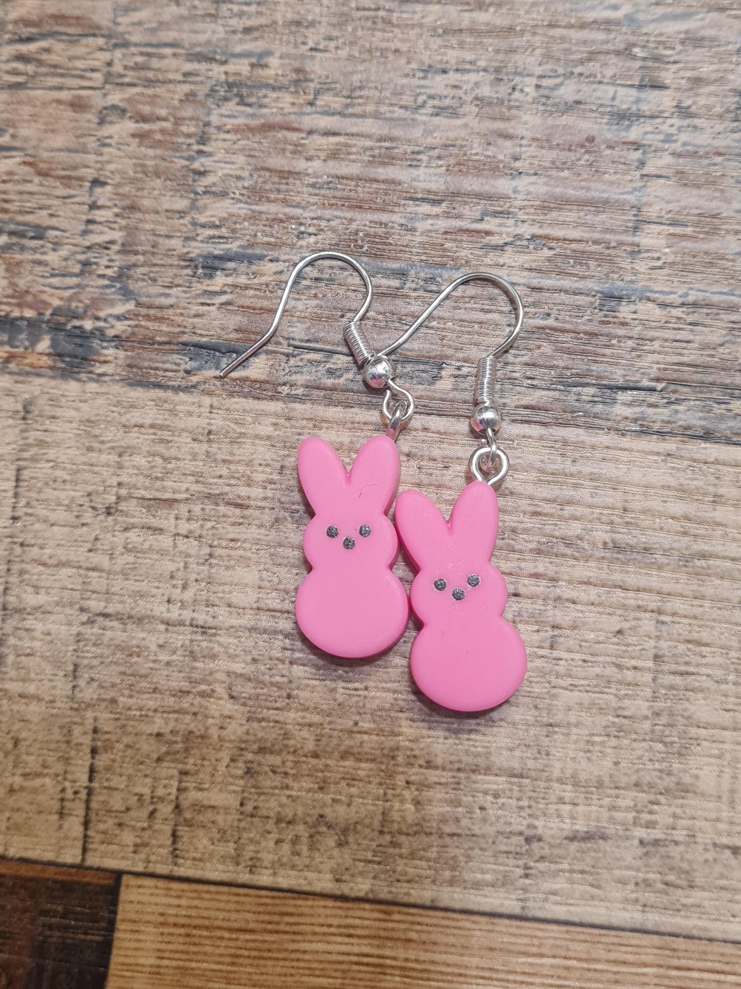 Marshmallow Bunny Earrings ~ Easter Earrings ~ Colorful Bunny Earrings ~ Easter Jewelry ~ Bunny Earrings ~ Marshmallow Bunnies