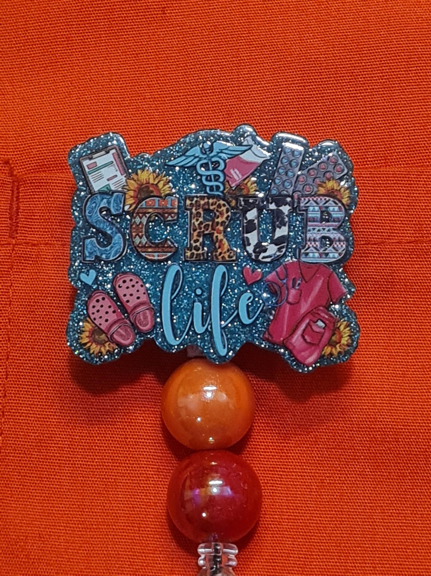 Scrub Life Badge Reel ~ ID Badge Reel ~Health Care Badge Reel ~ Work Badge~ Medical Badge Reel~ RN Badge Reel ~ Nurse Badge Reel ~ CNA Badge
