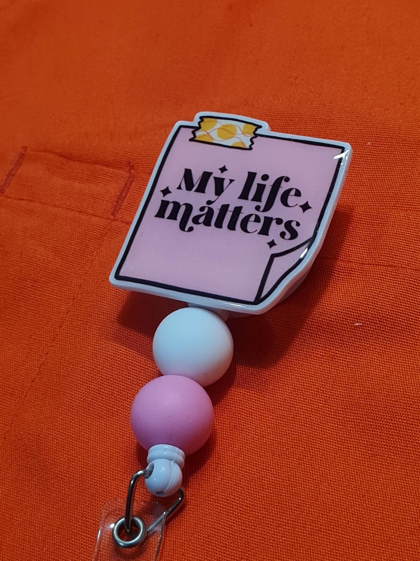 My Life Matters Badge Reel ~ ID Badge Reel ~Health Care Badge Reel ~ Work Badge~ Medical Badge Reel ~ RN Badge Reel ~ Nurse Badge Reel
