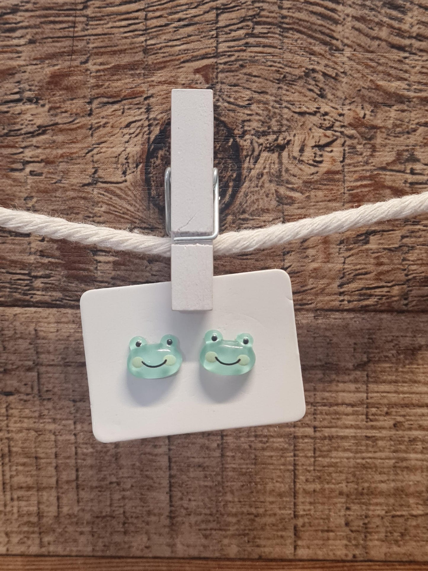 Frog Earrings ~ Easter Earrings ~ Cute Frog Earrings ~ Frog Jewelry ~ Frogs ~ Easter Basket Gift