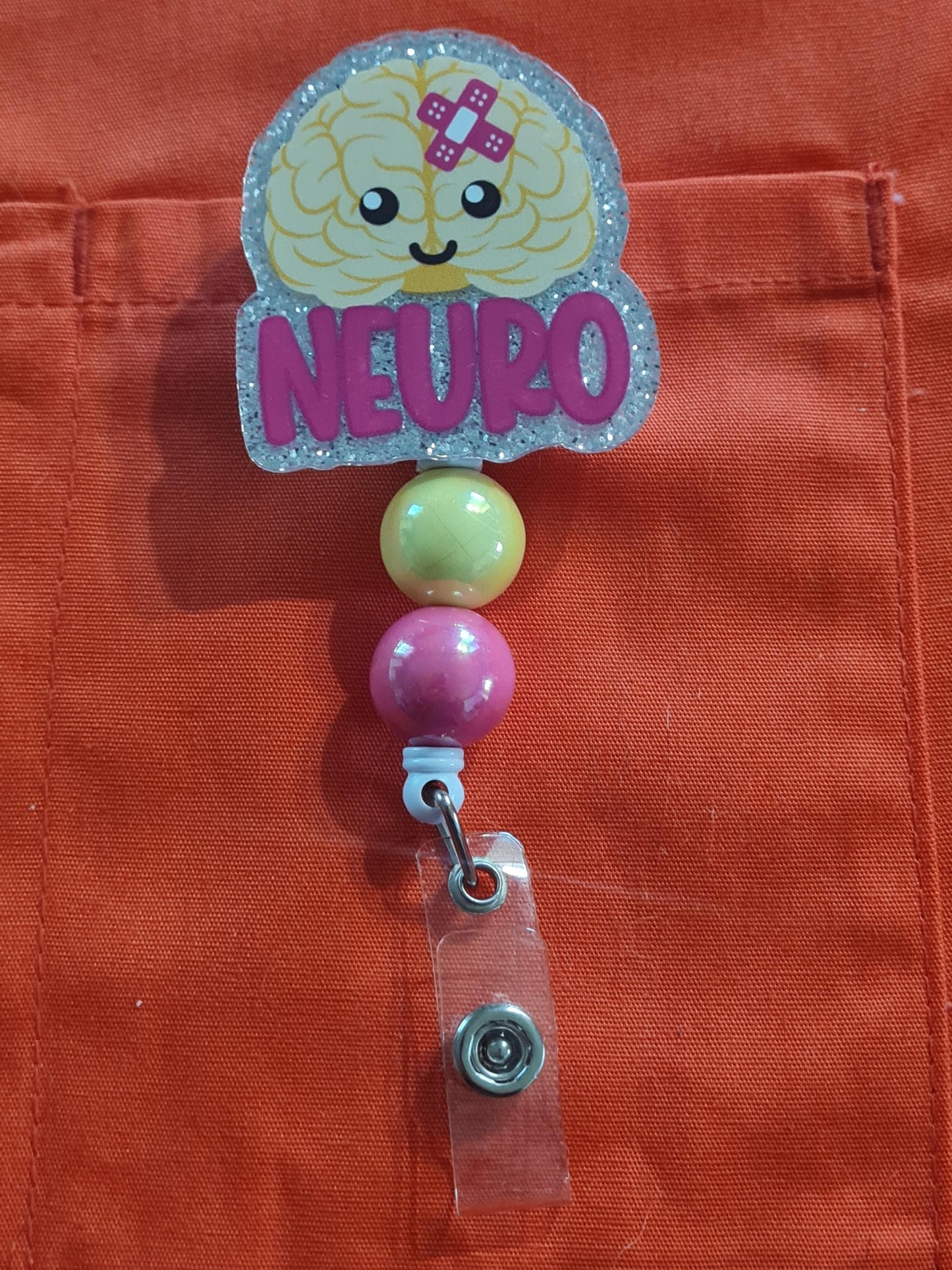 Neuro Badge Reel ~ ID Badge Reel ~Brain Health Badge Reel ~ Neurology Badge Reel ~ Medical Badge Reel ~ RN Badge ~ Nurse Badge Reel