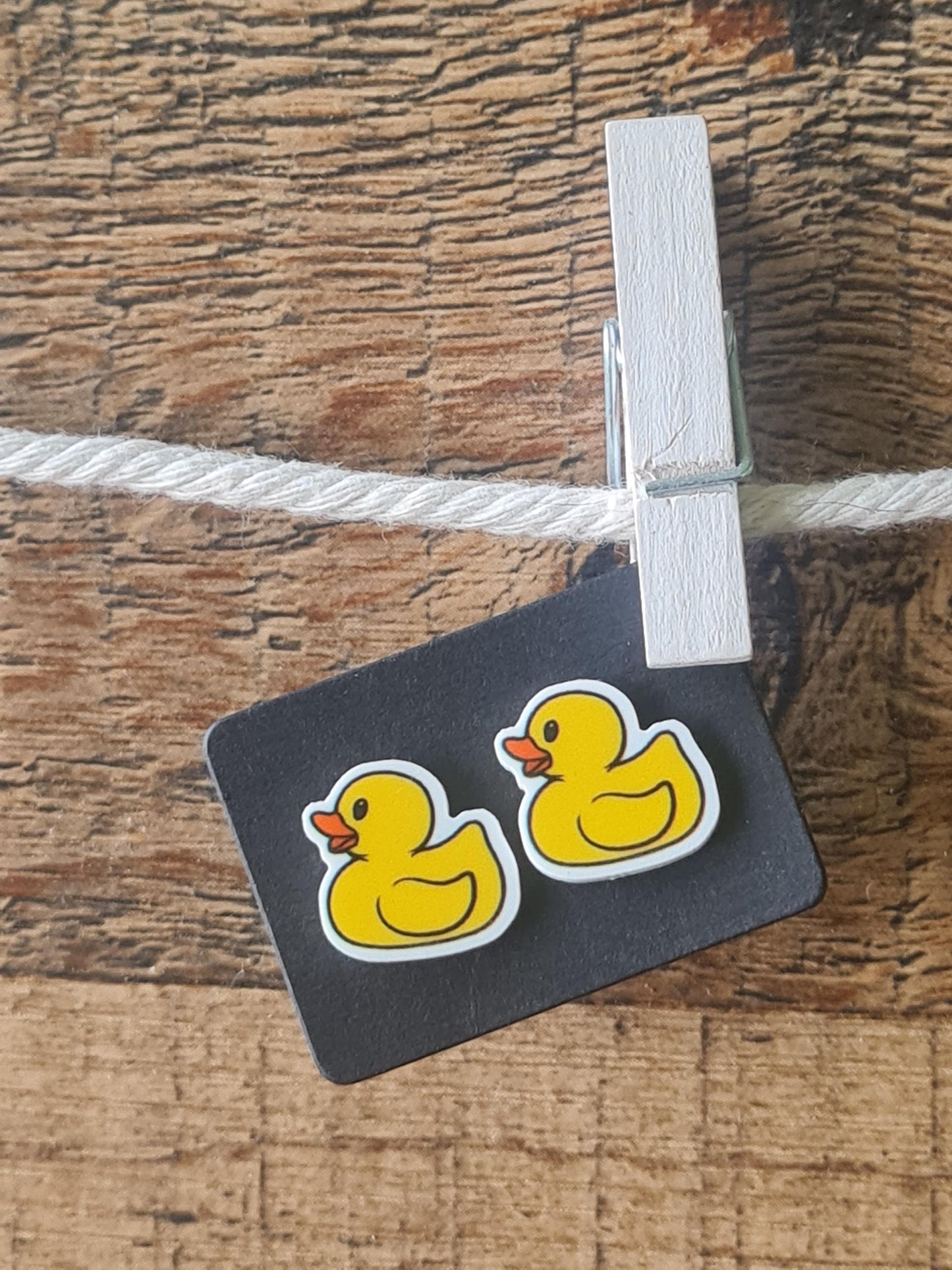 Rubber Duck Earrings ~ Duck Earrings ~ Dog Earrings ~ Post Earrings ~ Post Earrings ~ Yellow Rubber Duck Earrings ~ Rubber Duckie Earrings