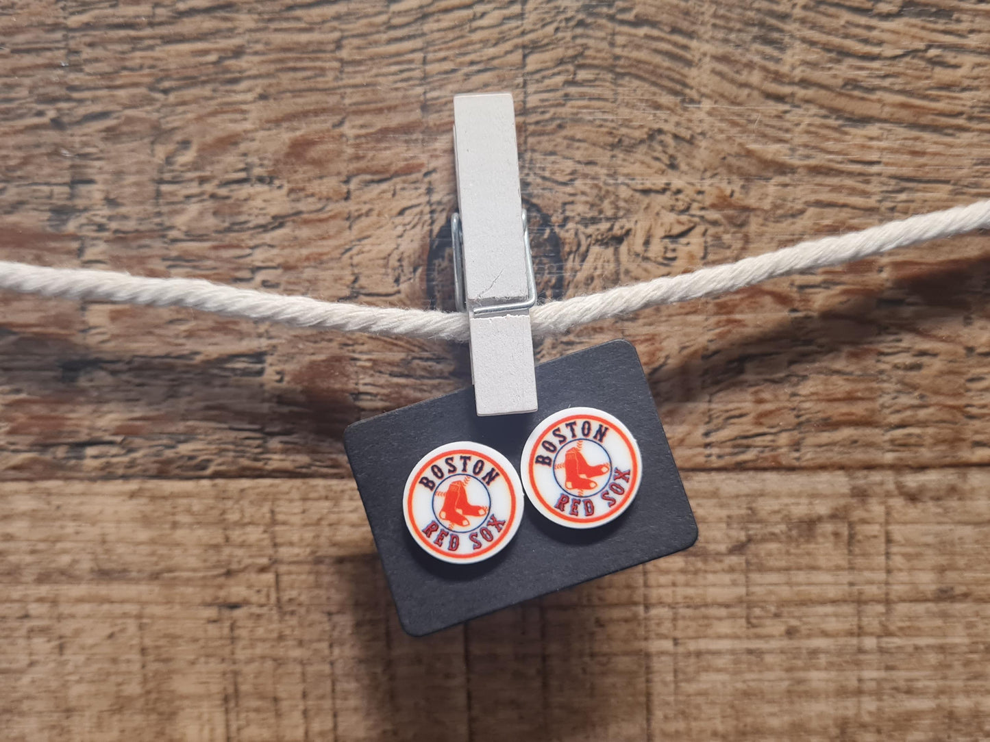 Red Sox Baseball Earrings ~ Sox Earrings ~ Baseball Earrings ~ Post Earrings ~ Boston Red Sox Earrings ~ Post Earrings ~ Baseball Fan