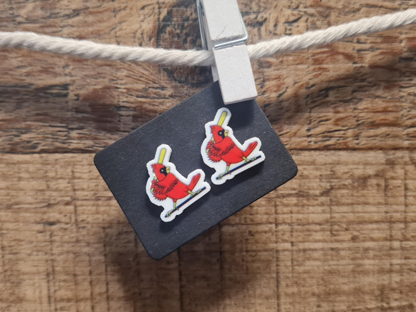Cardinals Baseball Earrings ~ St Louis Cardinals Earrings ~ Baseball Earrings ~ Post Earrings ~ Cardinals ~ Saint Louis ~ Baseball Fan