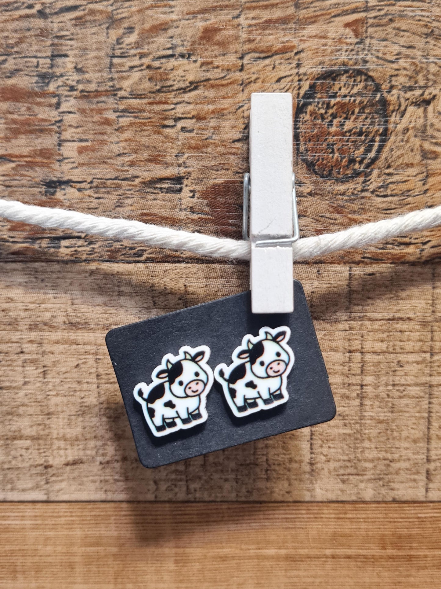 Cow Earrings ~ Holstein Cow Earrings ~ Earrings ~ Milk Cow Earrings ~ Fun Earrings ~ Black and White Cow Earrings ~ Cow Lover Earrings