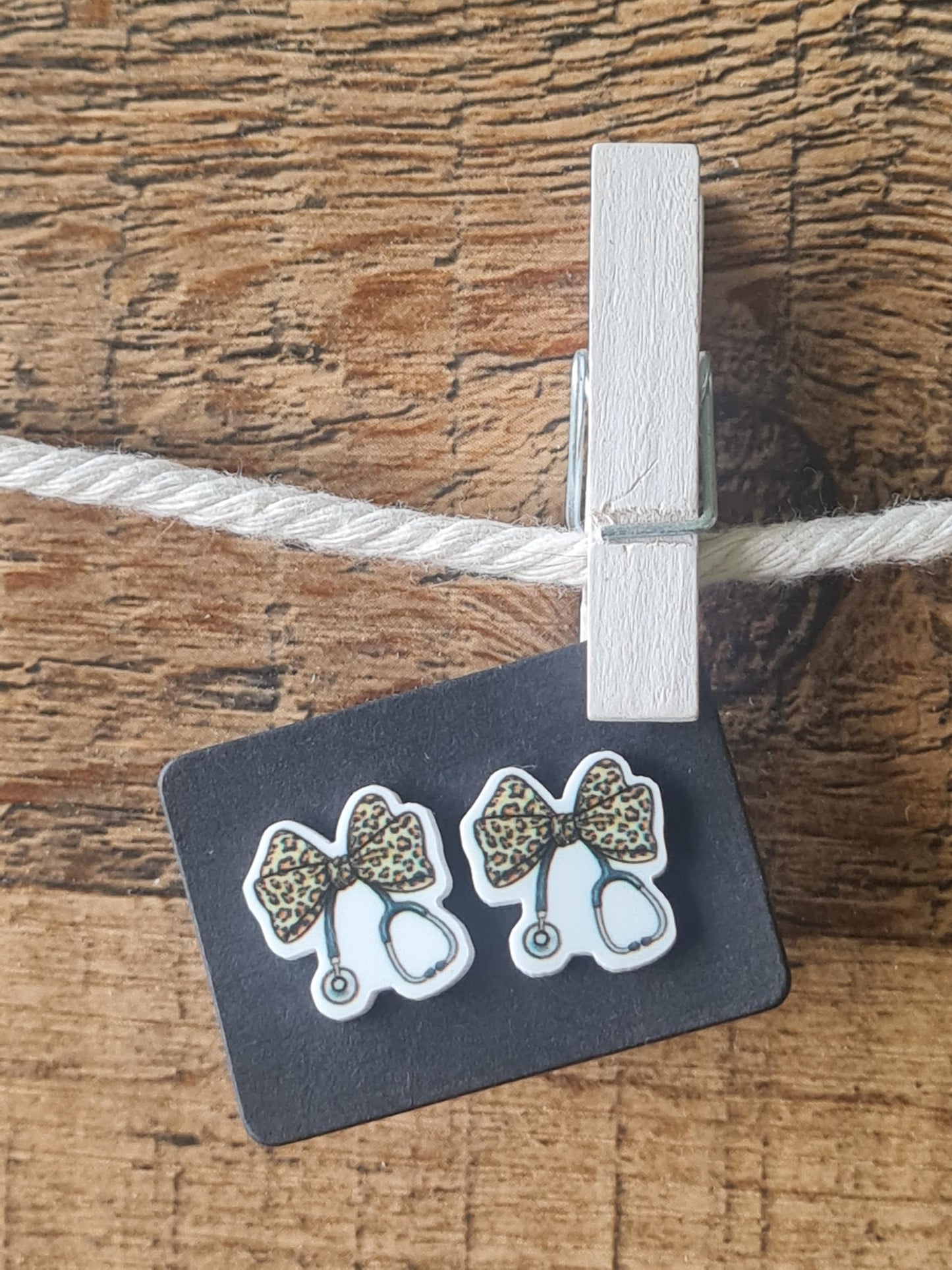 Nurse Earrings ~ Stethoscope Earrings ~ Healthcare Earrings ~ Post Earrings ~  CNA Earrings ~ Physicians Earrings ~ PA Earrings ~ Medical