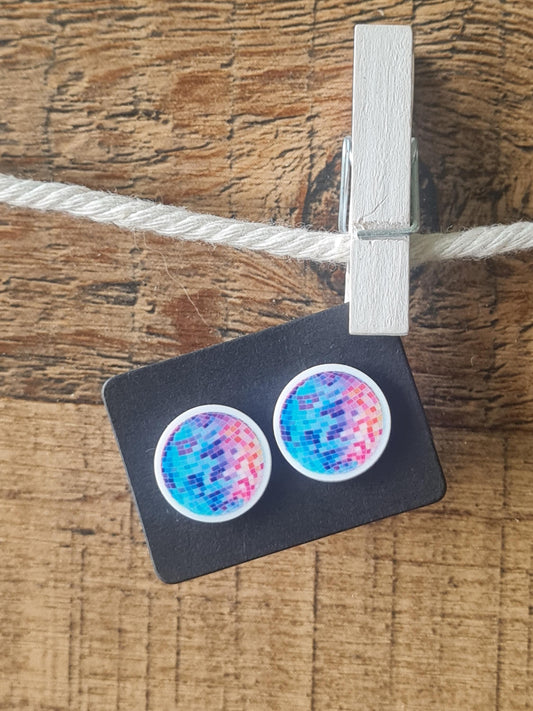 Disco Ball Earrings ~ Disco Ball Earrings ~ Post Earrings ~ Disco Ball Post Earrings ~ Fun Earrings ~ Disco Balls