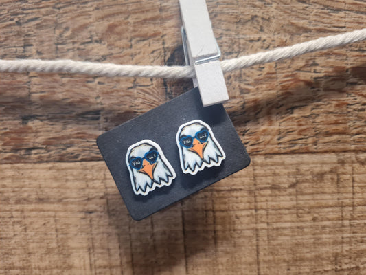 Phillies Football Earrings ~ Philadelphia Eagles Earrings ~ Baseball Earrings ~ Post Earrings ~ Eagles Earrings ~ Football Fan