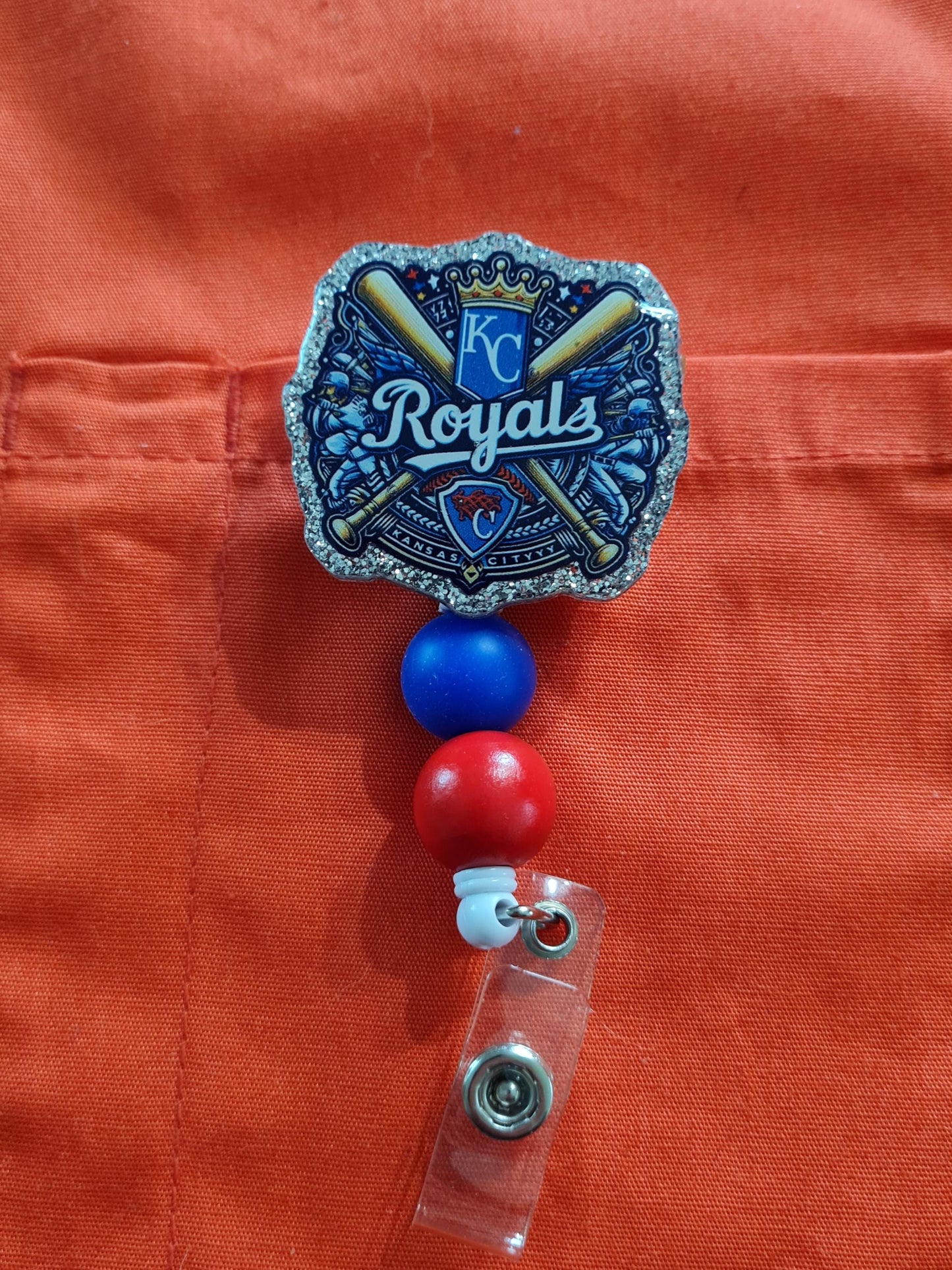 Kansas City Royals Badge Reel ~ ID Badge Reel ~ Health Care Badge Reel ~ Medical Badge Reel ~ Kansas City Badge Reel ~ Royals Baseball