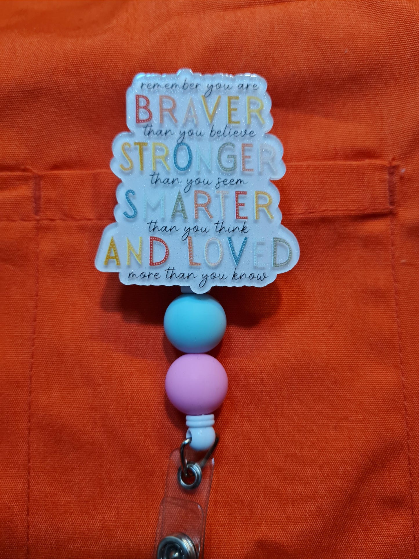 You Are Brave Badge Reel ~ ID Badge Reel ~Health Care Badge Reel ~ Be Strong Badge Reel ~ Medical Badge Reel~ RN Badge~ Nurse Badge Reel