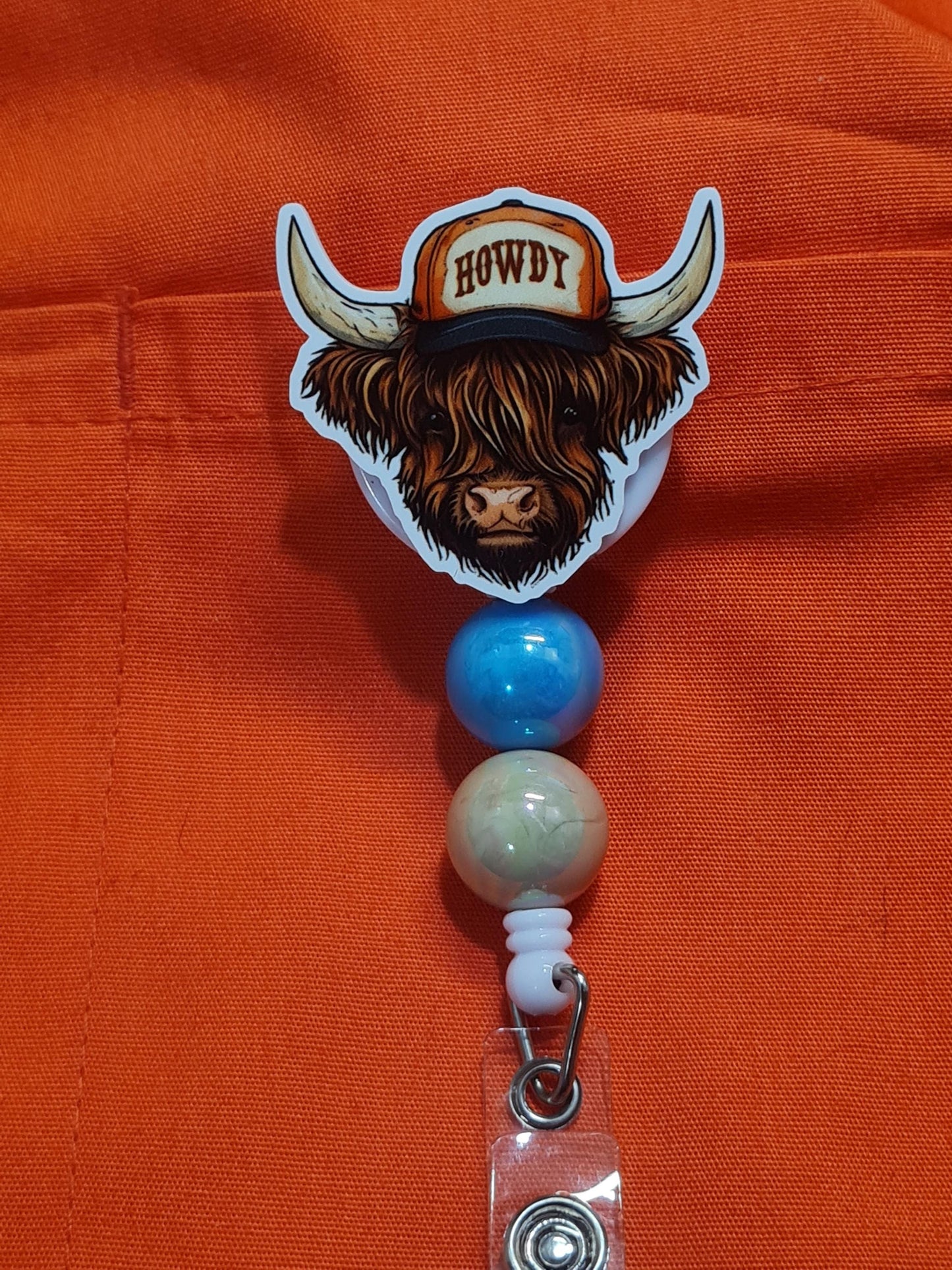 Highland Cow Badge Reel ~ Cow Badge Reel ~ Work Badge ~ Medical Badge Reel ~ Howdy Badge Reel ~ Farm Life Badge Reel ~ RN Reel ~ Hairy Cow