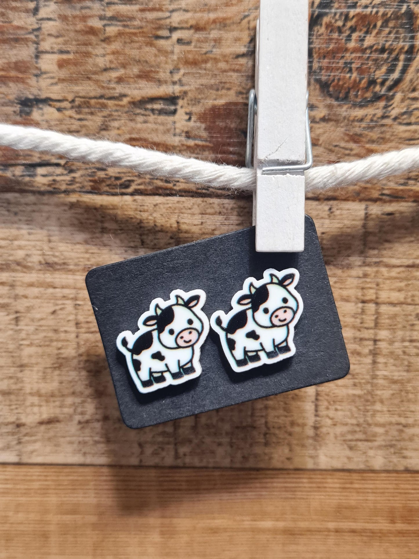 Cow Earrings ~ Holstein Cow Earrings ~ Earrings ~ Milk Cow Earrings ~ Fun Earrings ~ Black and White Cow Earrings ~ Cow Lover Earrings