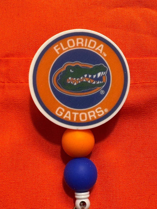 Gators Badge Reel ~ ID Badge Reel ~ Health Care Badge Reel ~ Medical Badge Reel ~ Florida Gators Badge Reel ~ Gators Fan