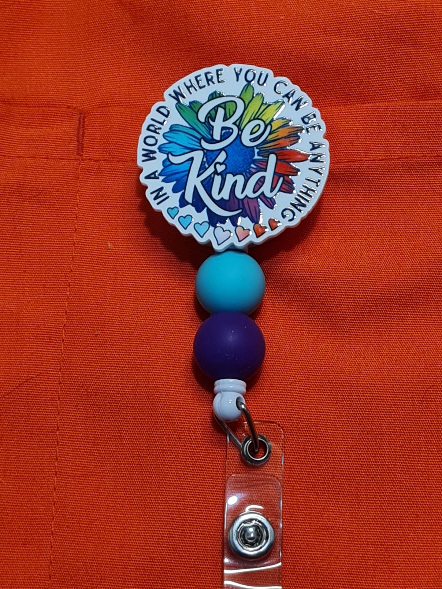 In a World Where You Can Be Anything  Be Kind Badge Reel ~ ID Badge Reel ~Be Kind Badge Reel ~ Work Badge~ Medical Badge Reel~ RN Badge Reel