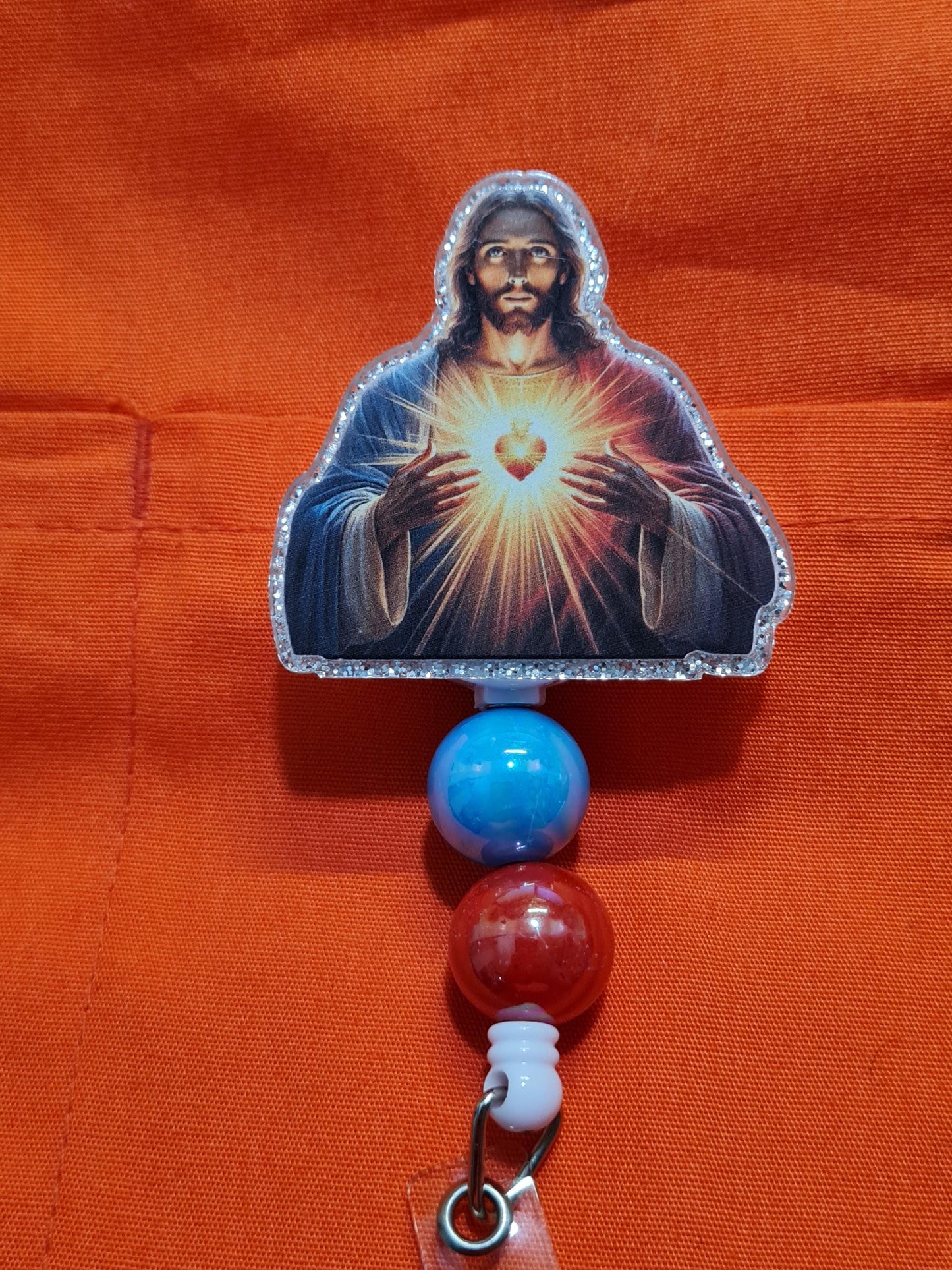 Jesus Badge Reel~ ID Badge Reel~ Catholic Badge Reel~ Religious Badge Reel~ Nurse Badge Reel~ Son of God Badge Reel~ Jesus Christ Badge Reel