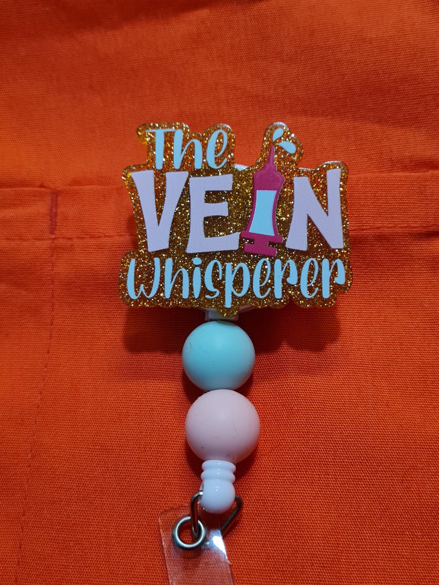 Phlebotomy Badge Reel ~ Vein Whisperer ~ Health Care Badge Reel ~ Medical Badge Reel~ Phlebotomist Badge Reel ~ Phleb Badge Reel