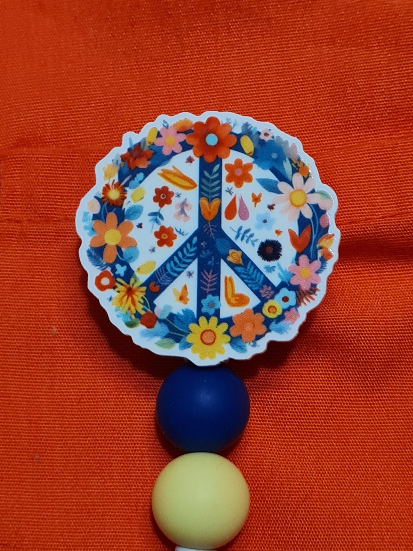 Peace Badge Reel ~ ID Badge Reel ~ Flower Child Badge Reel ~ Peace & Love Badge Reel ~ Work Badge ~ Medical Badge Reel ~ Boho Badge Reel