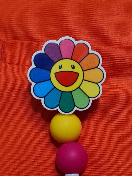 Colorful Daisy Badge Reel  ~ Health Care Badge Reel ~ Medical Badge Reel ~  Badge Reel ~ RN Badge Reel ~ Happy Daisy Badge Reel