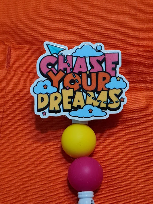 Chase Your Dreams Badge Reel  ~ Health Care Badge Reel ~ Medical Badge Reel ~  Badge Reel ~ RN Badge Reel ~ Dreamer Badge Reel ~ Nurse Badge