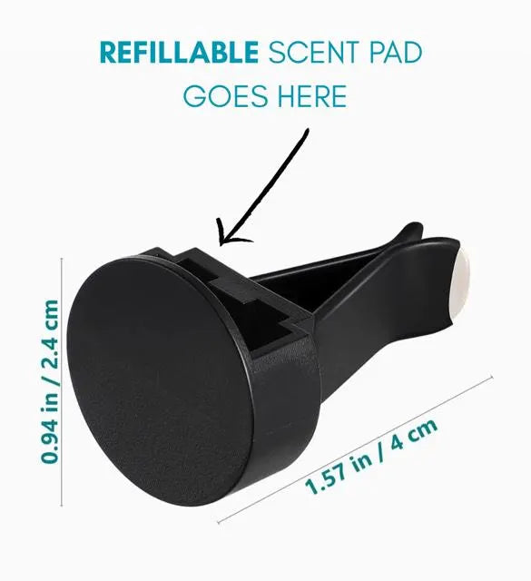 "Vintage Soul" Retro Car Air Freshener - Essential Oil Diffuser for Old Souls - Aesthetic Wood & Glass Vent Clip with Refillable Natural Scents