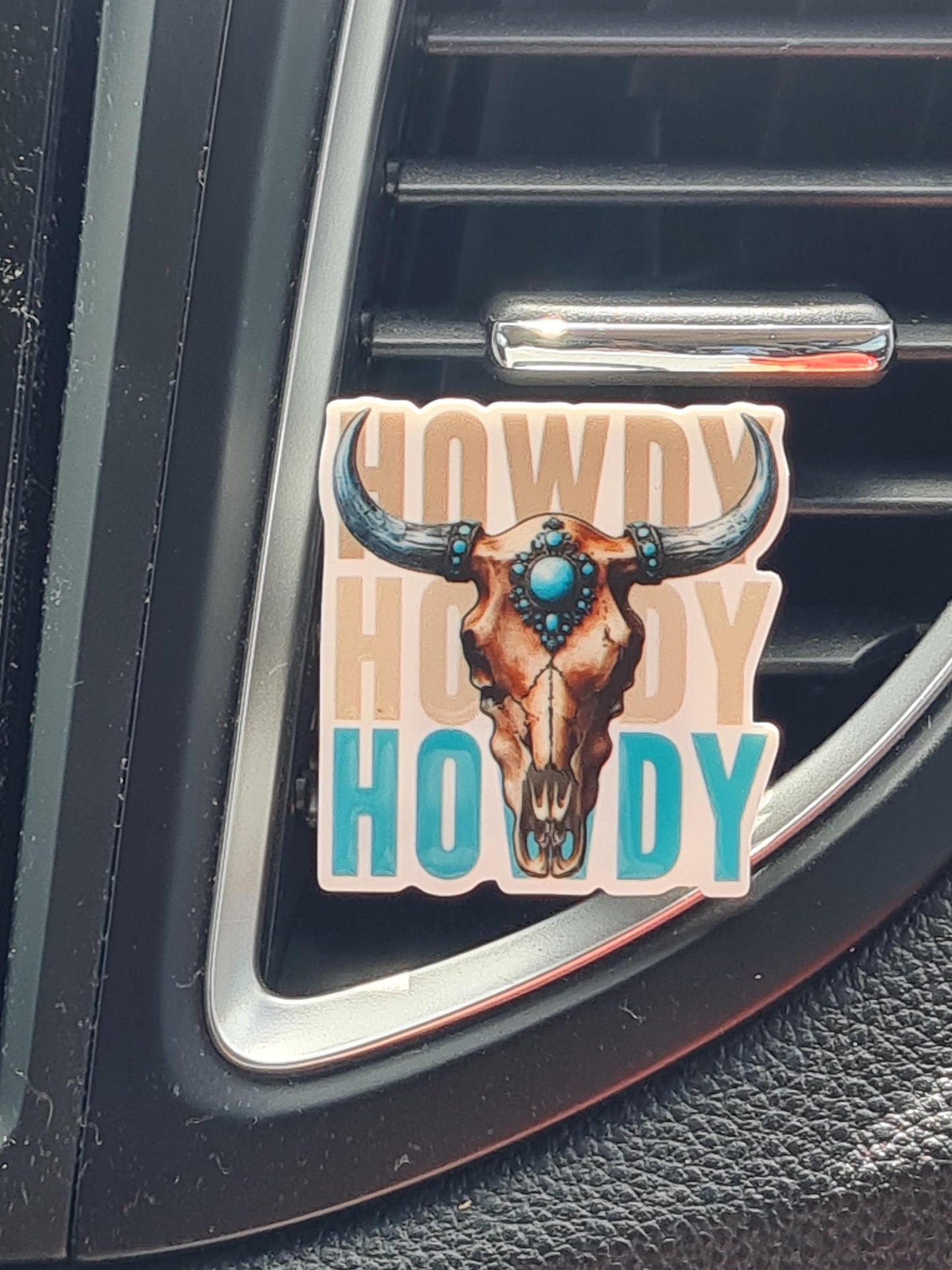 Highland Cow Car Vent Air Freshener - Western Boho Essential Oil Diffuser for Rustic Vehicle Decor