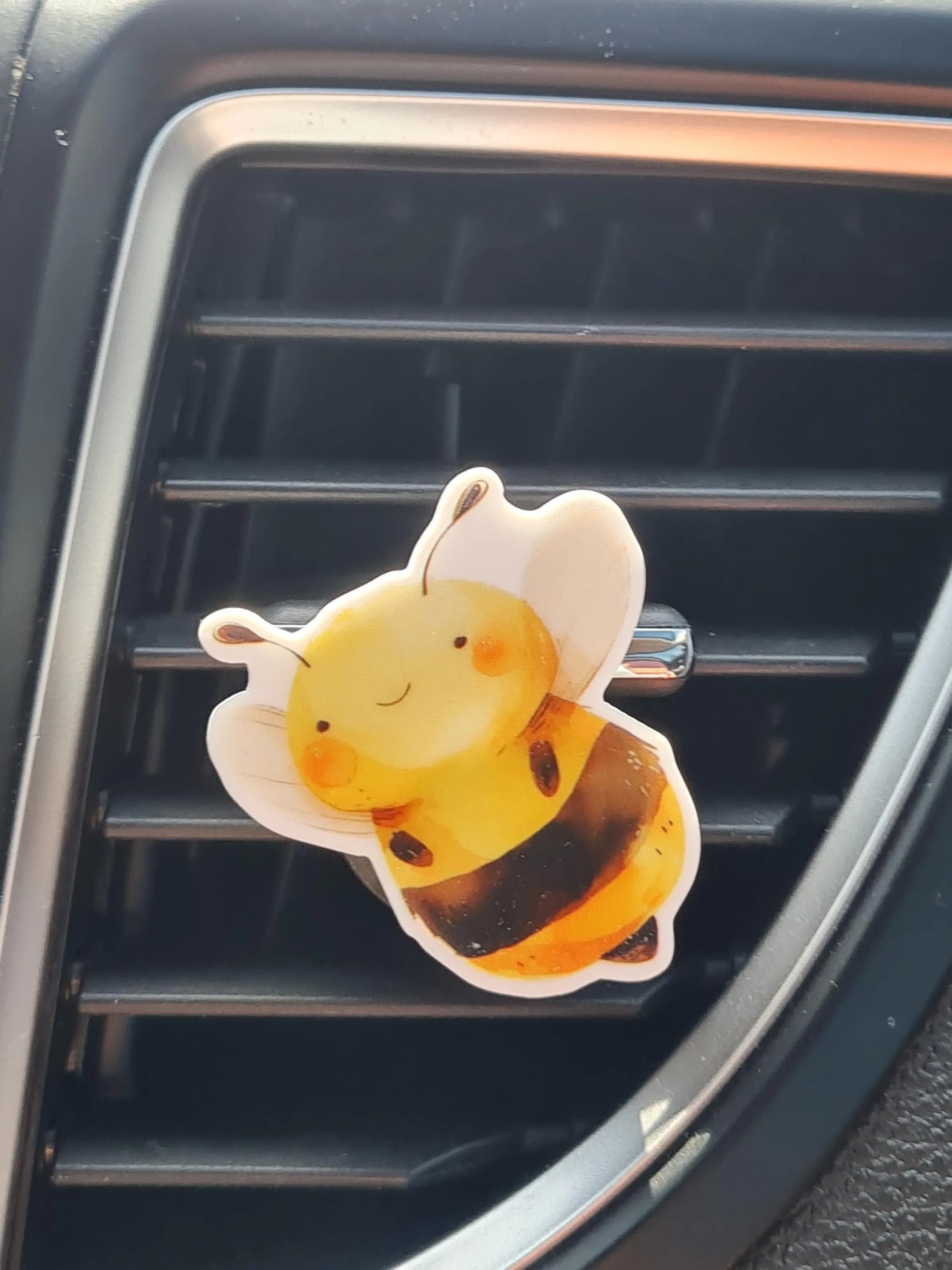 "The Humble Bee" Car Air Freshener - Essential Oil Diffuser for Nature Lovers - Cute Bumblebee Accessory with Refillable Wildflower Scents