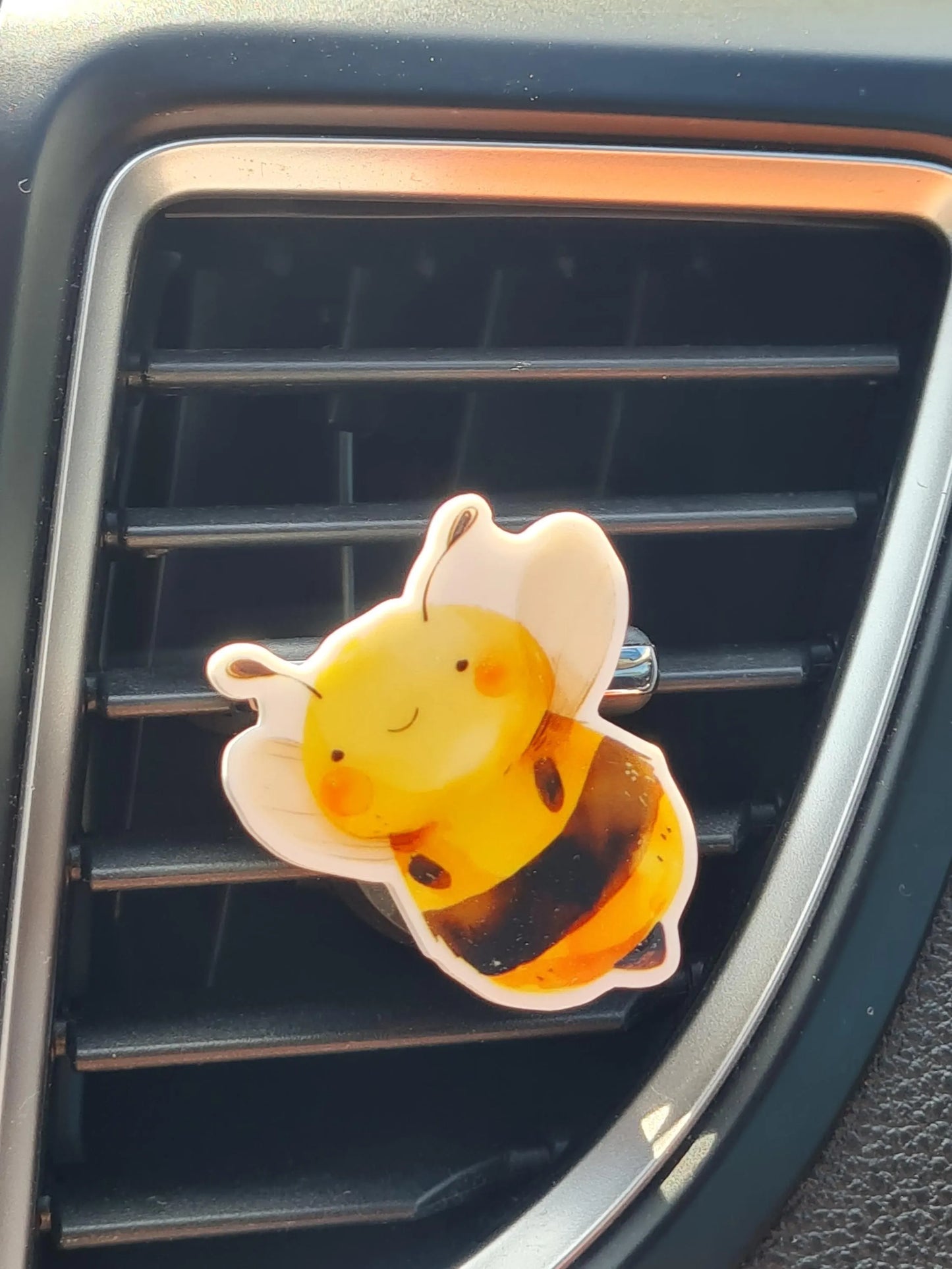 "The Humble Bee" Car Air Freshener - Essential Oil Diffuser for Nature Lovers - Cute Bumblebee Accessory with Refillable Wildflower Scents