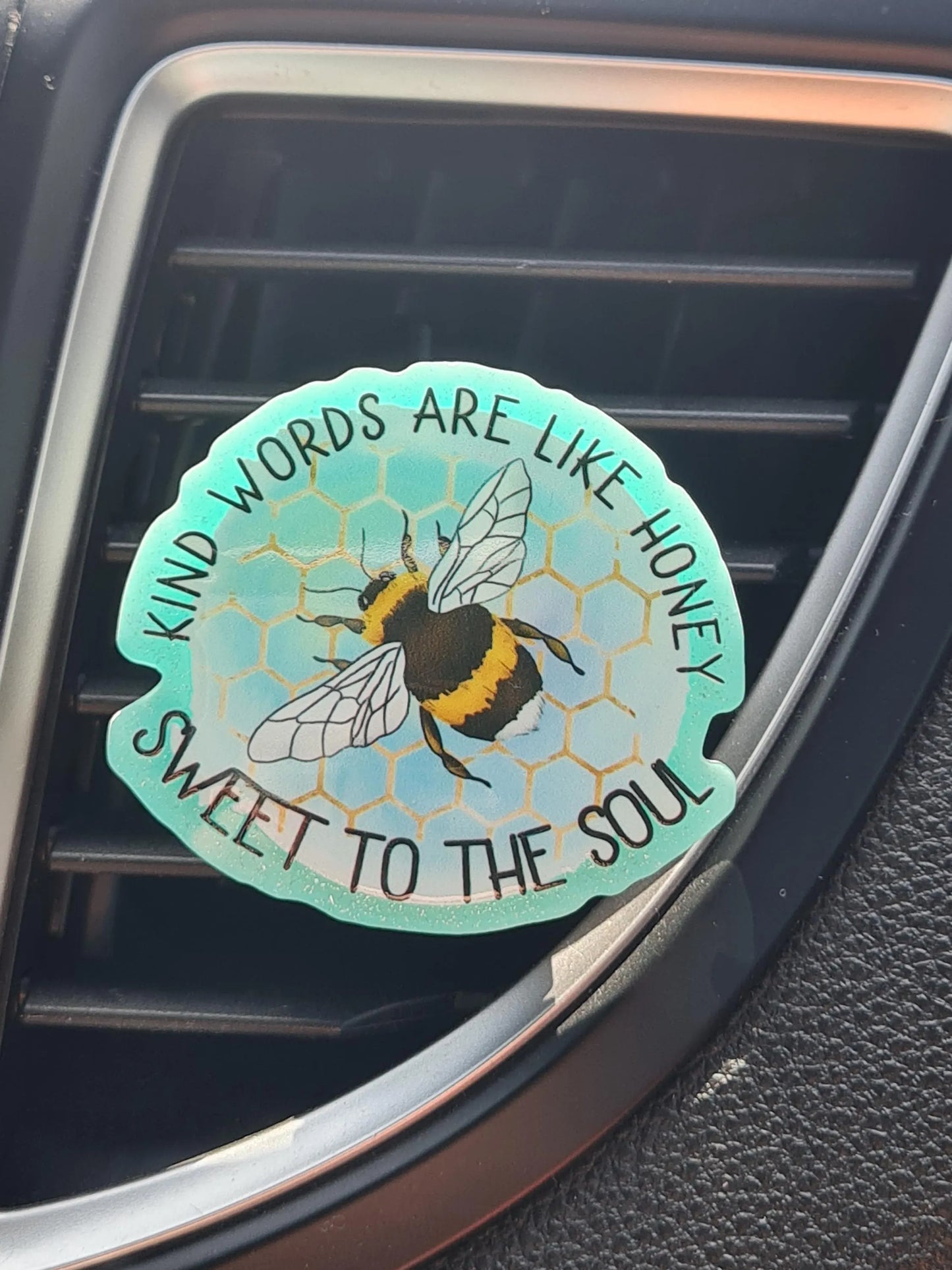 "The Humble Bee" Car Air Freshener - Essential Oil Diffuser for Nature Lovers - Cute Bumblebee Accessory with Refillable Wildflower Scents