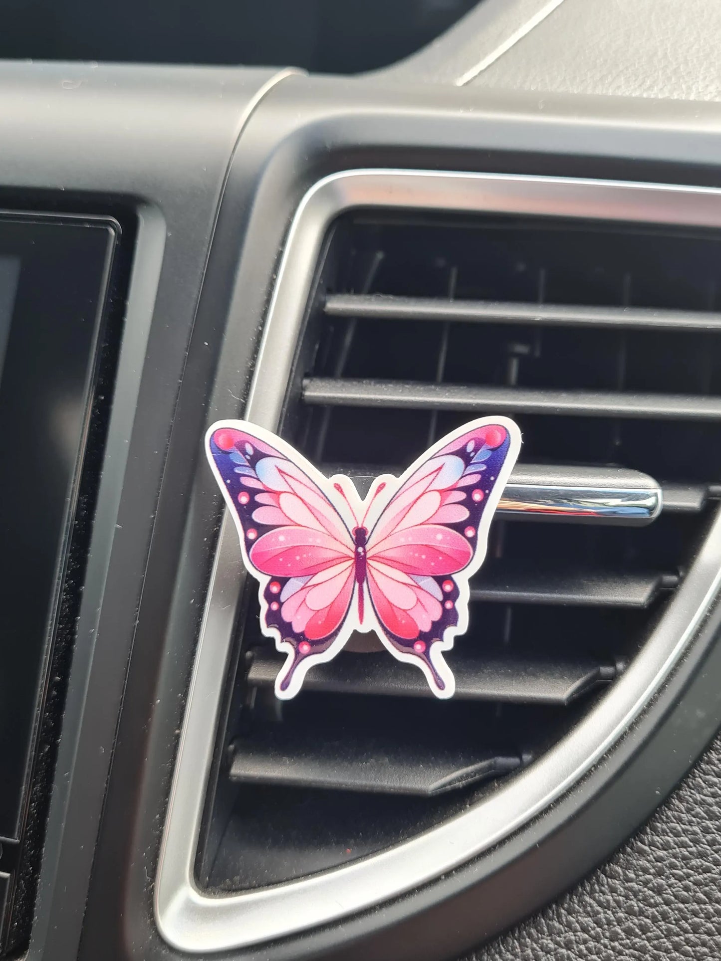 "Metamorphosis" Butterfly Car Air Freshener - Essential Oil Diffuser for Nature Lovers - Elegant Winged Charm with Refillable Wildflower Scents